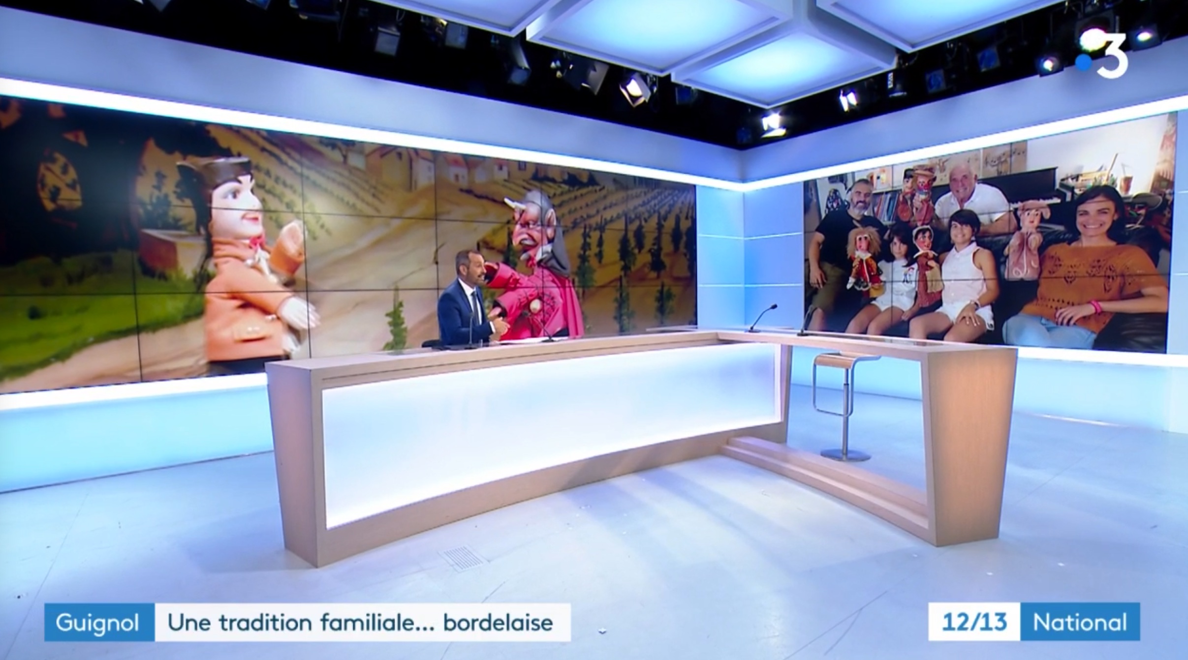 JT France TV - 3 sept 2023 : Guignol, une tradition familiale...bordelaise 