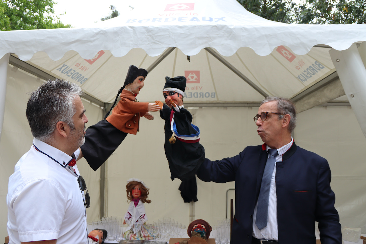 David Guérin et Monsieur Le Maire Pierre Hurmic